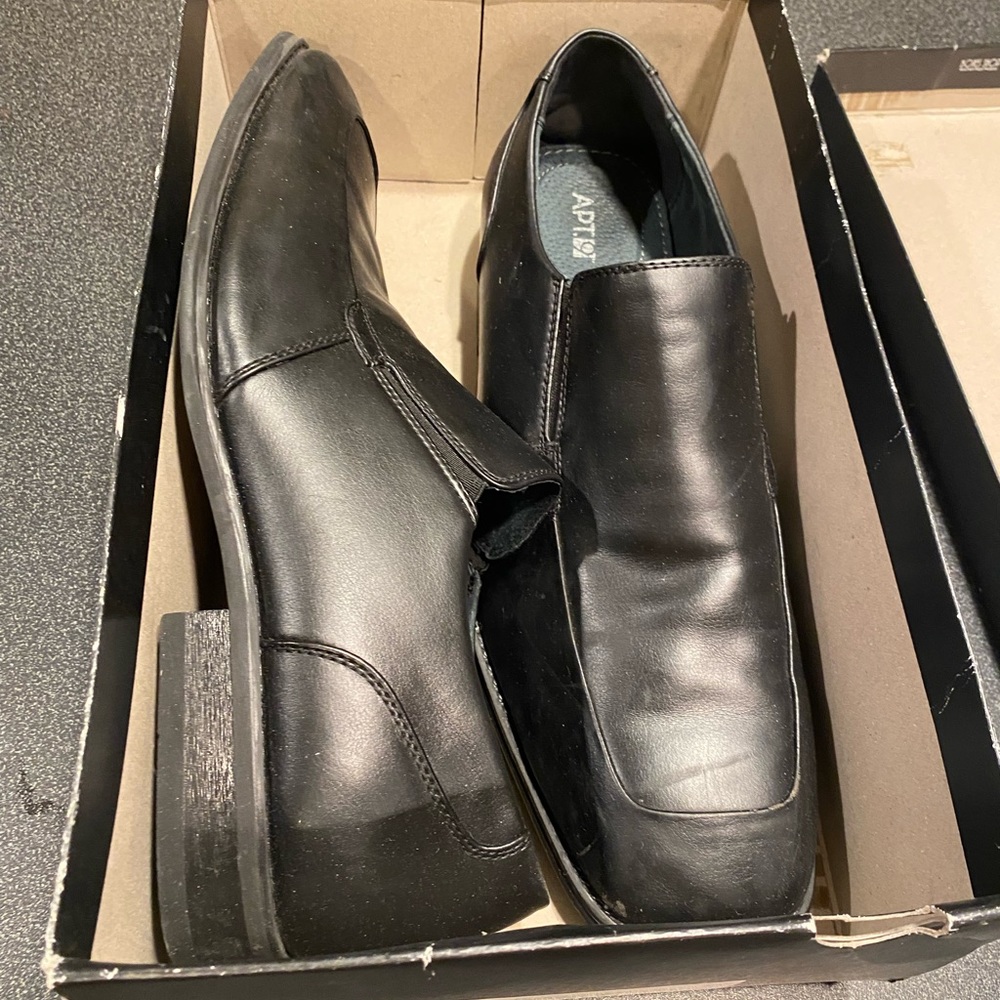 APT.9 - Chandler Black Dress Shoes - Men’s US SIZE 13